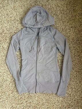 lululemon athletica Grayish Purple Zip-Up Hoodie